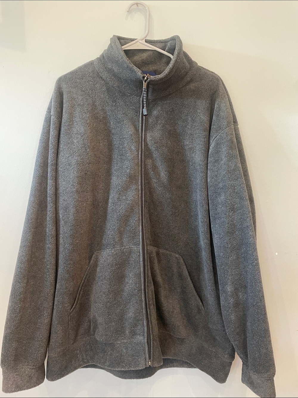 Charter club Charcoal Zip-Up jacket men’s size  xl super warm with pockets